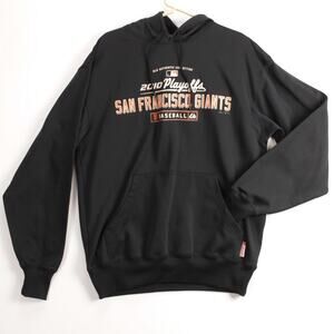 San Francisco Giants Pullover Hoodie Men’s M Black 2010 Playoffs | Majestic